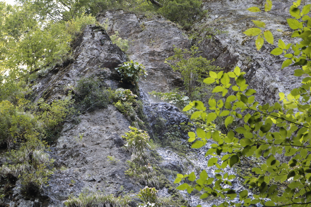 貧谷の滝　雌滝滝口