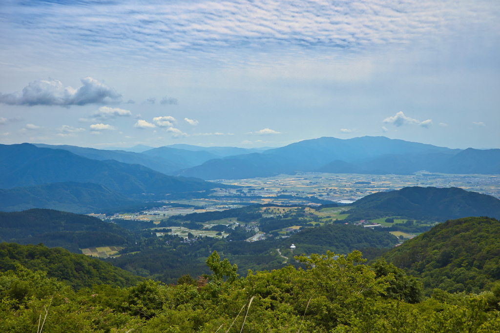 経ヶ岳登山口展望台より１