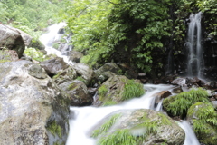弁ヶ滝の分水滝