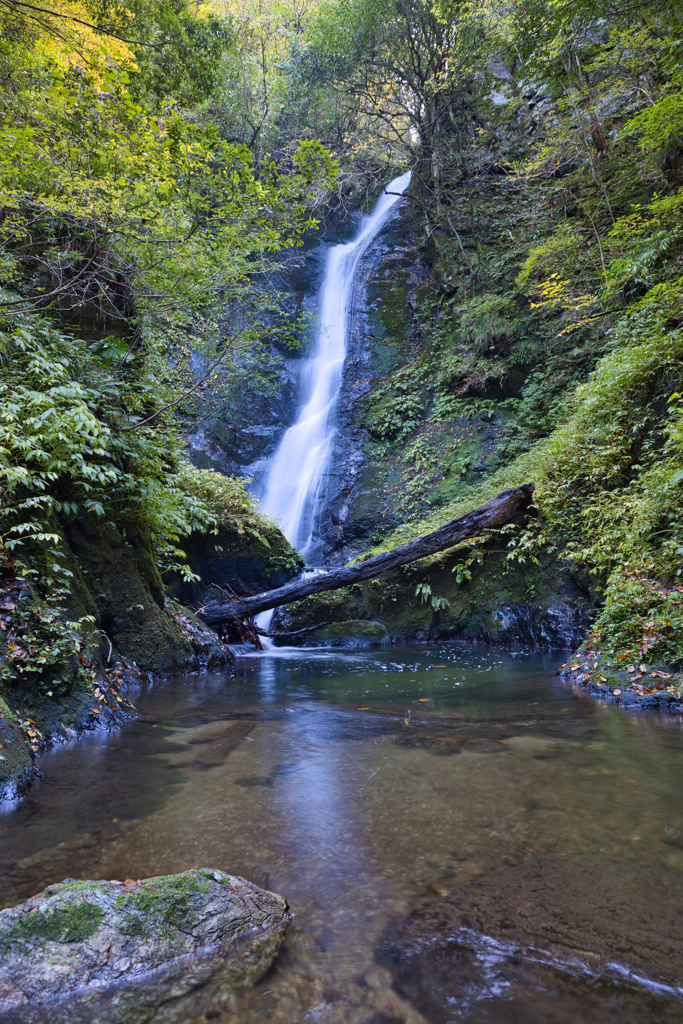 野鹿の滝全貌