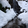 雪に埋もれる沢