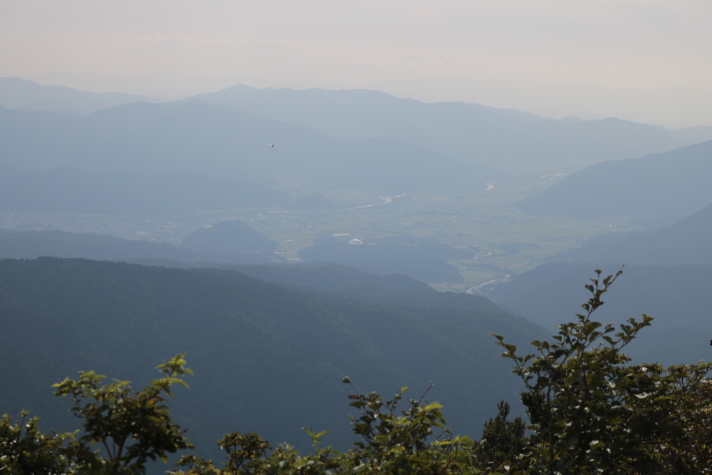 勝山市街を見下ろし