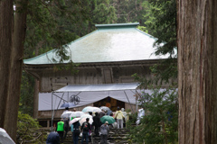 平泉寺白山神社の御開帳　拝殿