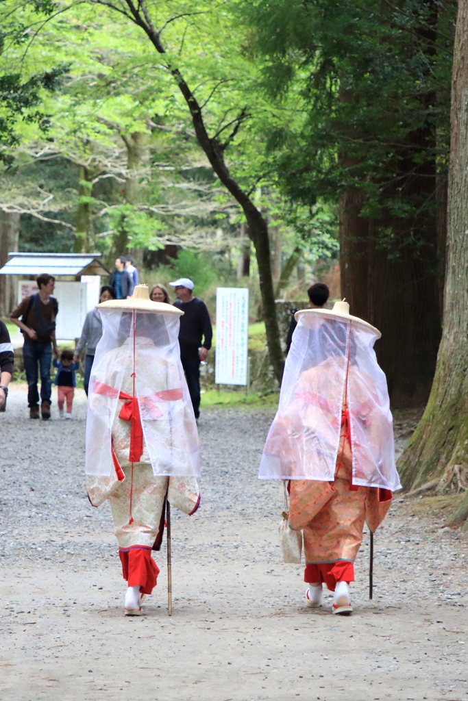 熊野本宮大社 大斎原参拝　壺装束