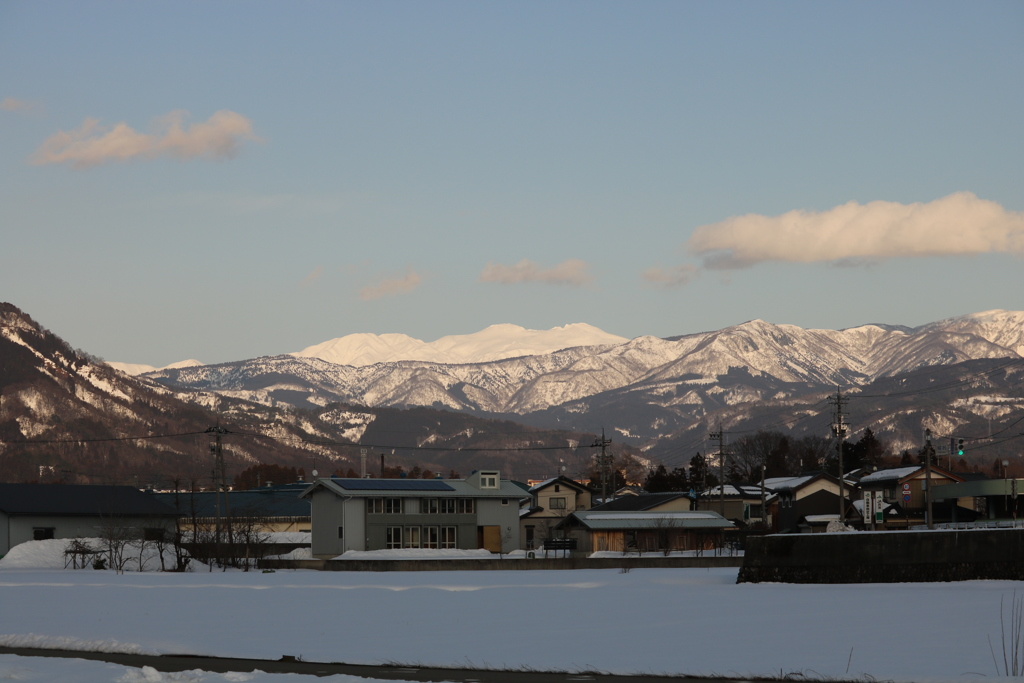 白山を望み