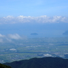 伊吹山スカイテラス駐車場より琵琶湖竹生島