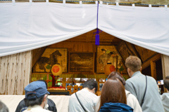 平泉寺白山神社の御開帳　拝殿絵馬１