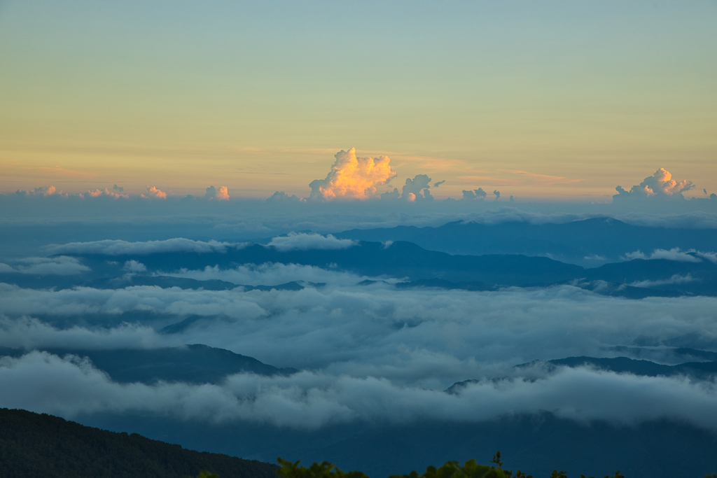 部子山より西の雲海