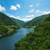 竹田川上流方面