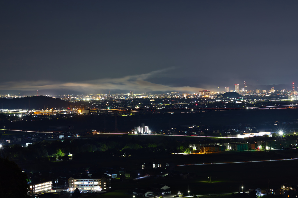 福井平野の夜景２