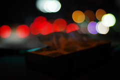助手席からの夜景