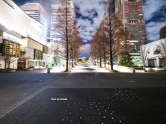 深夜のみなとみらい