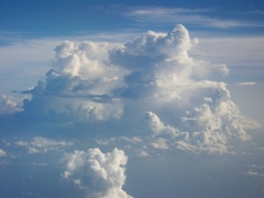 八重山諸島　上空