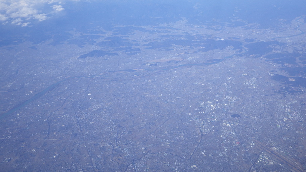 岐阜県上空