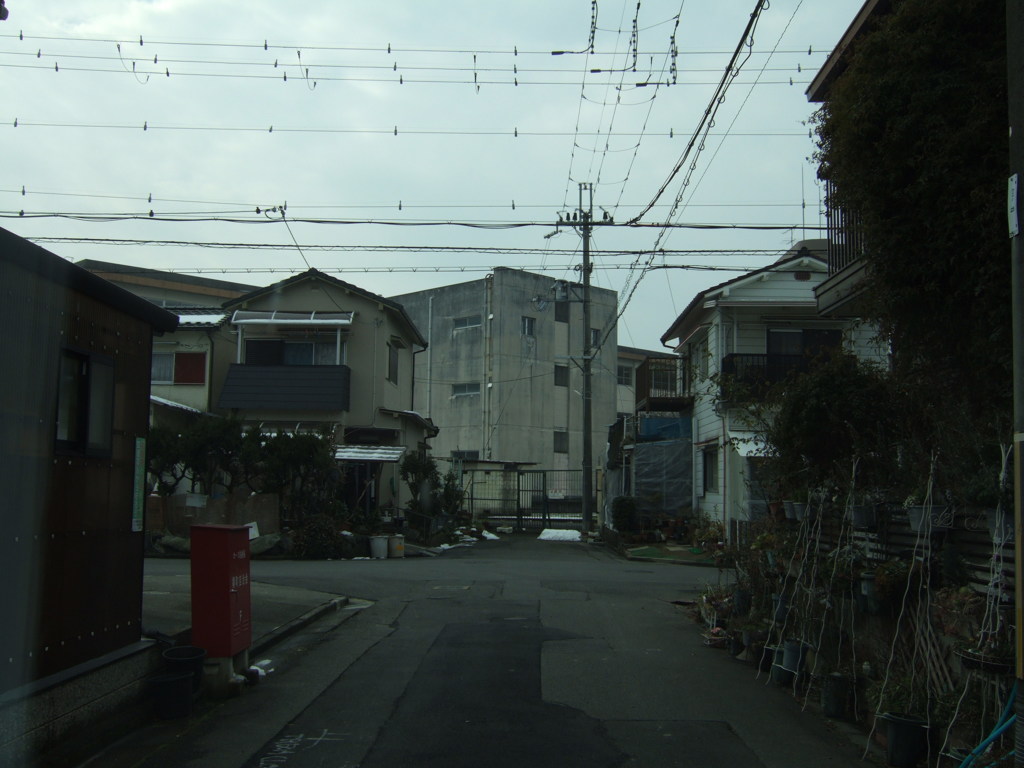 団地の切れ間から