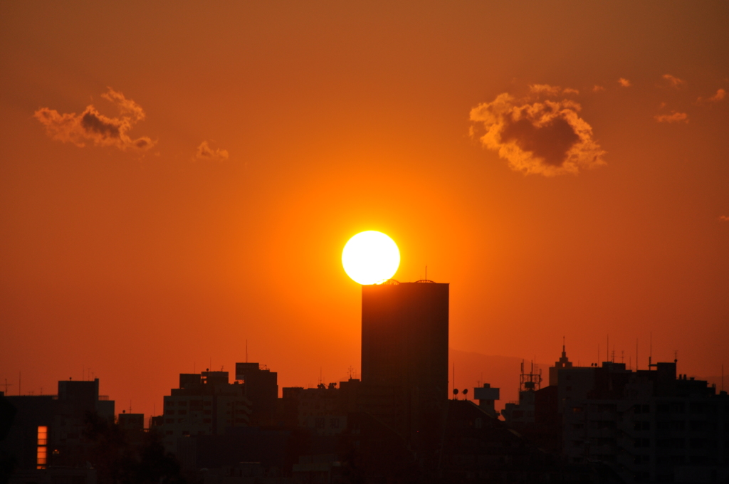 夕日