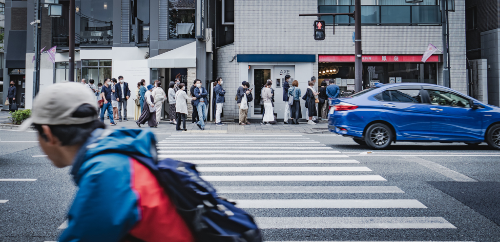 何の行列なんだろ〜？？