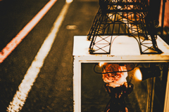 薔薇とタワーのオブジェ