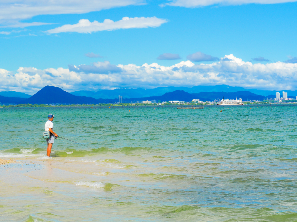 夏の琵琶湖