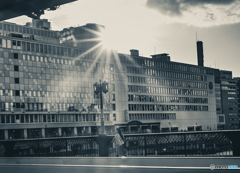 夕暮れの天満橋