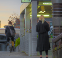 夕暮れ時の異邦人