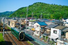 叡山電鉄「ひえい」のある風景