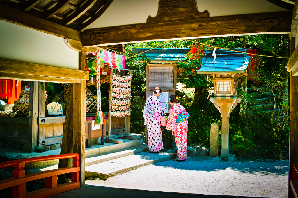 上賀茂神社にて