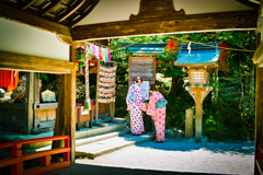 上賀茂神社にて