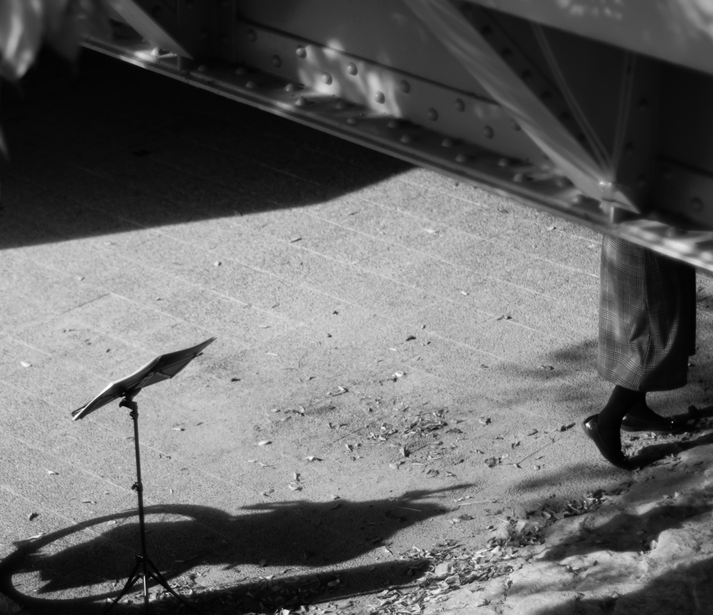 橋の下の演奏家