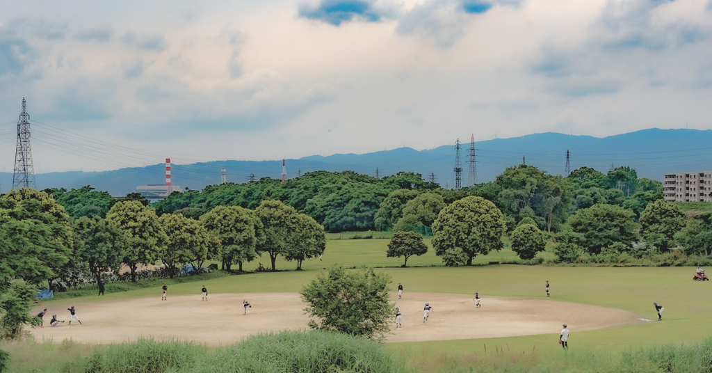 河川敷の少年野球