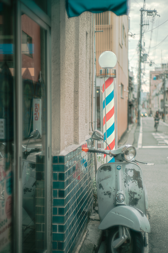年季が入ったベスパ