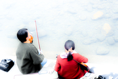 Session on the riverbank