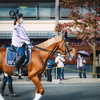 時代祭を先導する平安騎馬隊