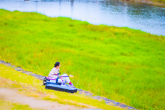 河原でストラト