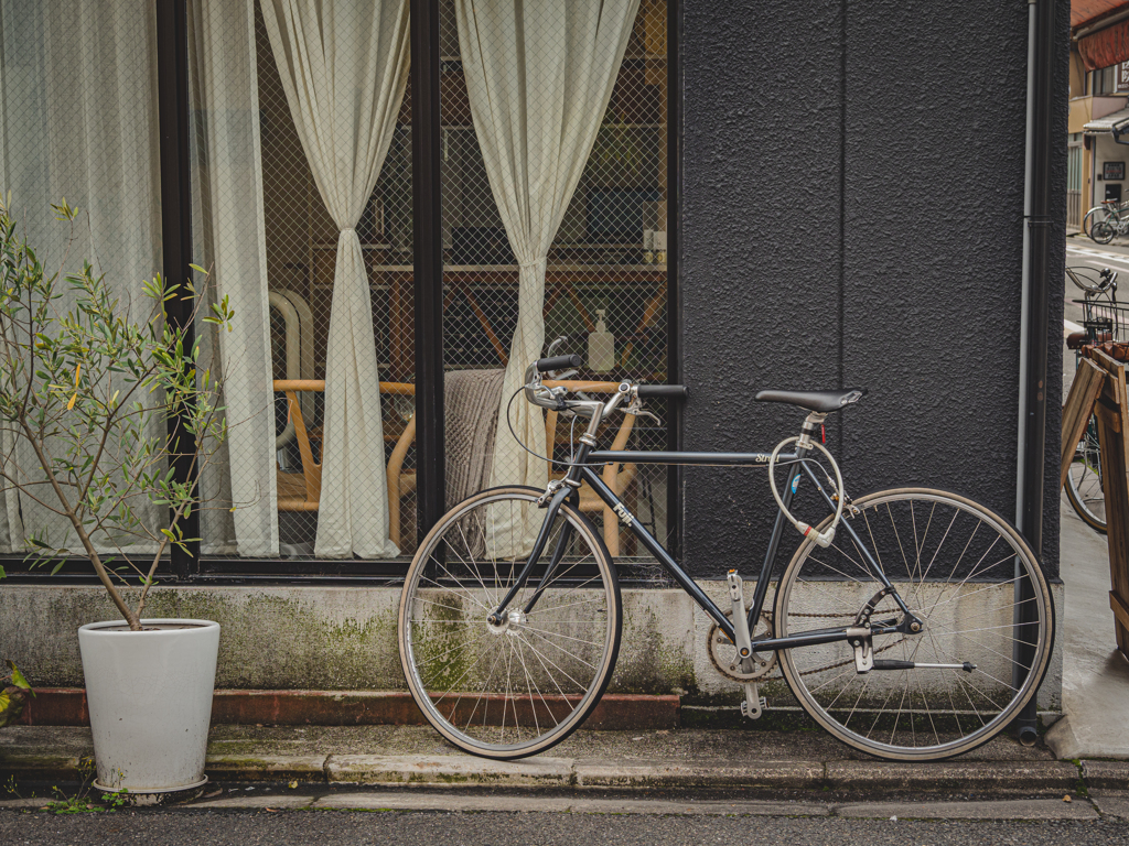 面倒臭いから鍵しない自転車