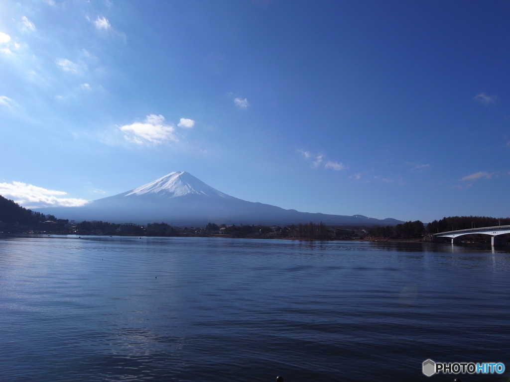 河口湖からの富士山