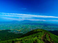 大観峰から阿蘇山