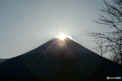 朝霧高原のダイヤモンド富士