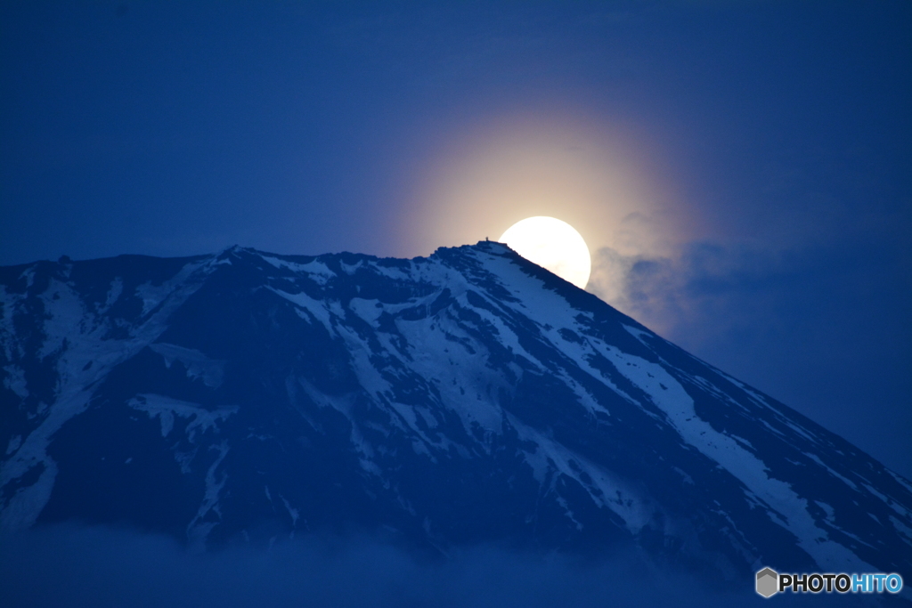 朝霧高原のパール富士①