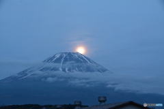 朝霧高原のパール富士②