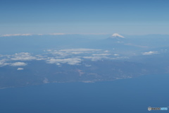 駿河湾上空からの眺め