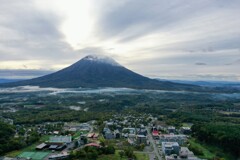 羊蹄山の日の出