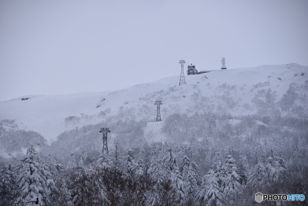 冬の大雪山ロープウエイ