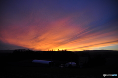 富良野の夕焼け