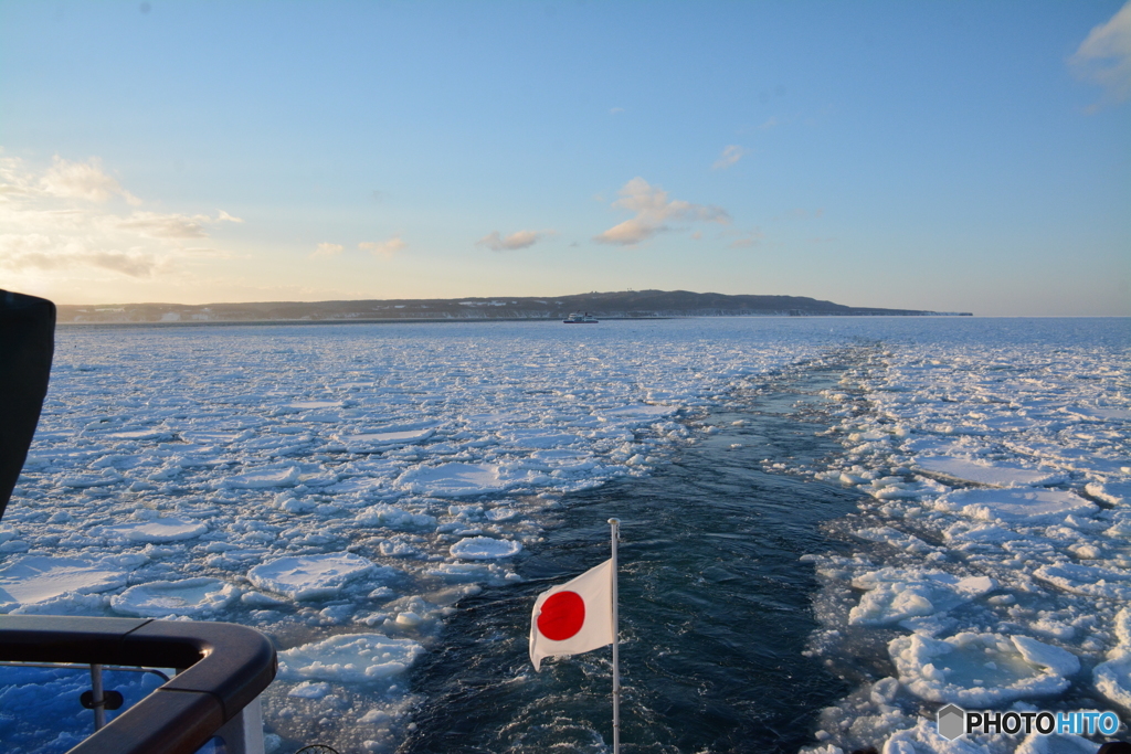 網走の流氷②