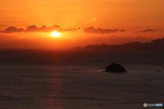 瀬戸内海の朝焼け