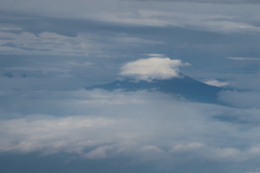 駿河湾上空からの富士山