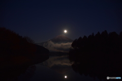 田貫湖のダブルパール富士