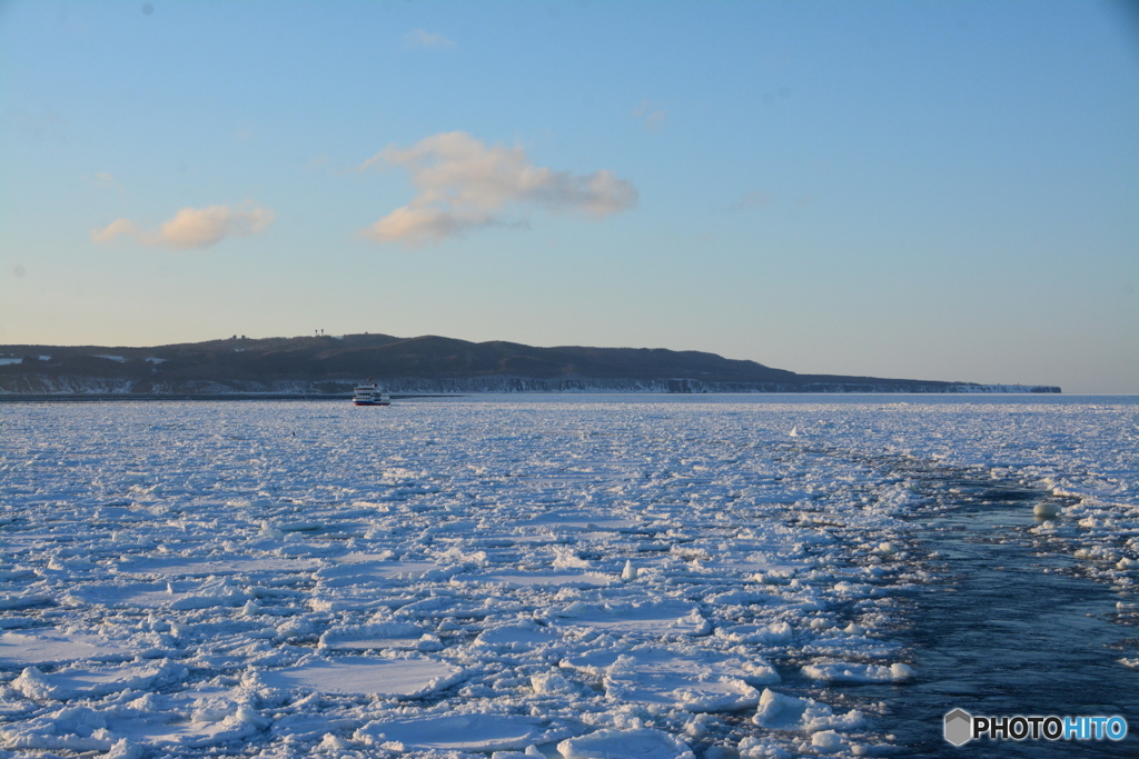 網走の流氷