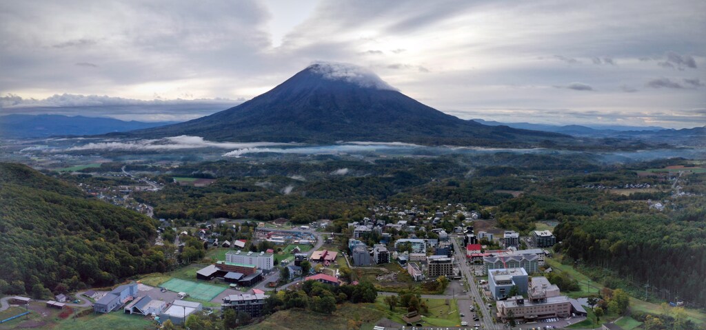 羊蹄山の日の出